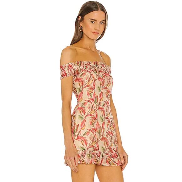 Lovers and Friends Bosworth Mini Dress in Emory Tropical Print NWT Size Small - Picture 2 of 3